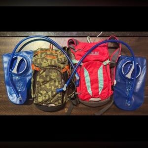 2 CamelBak Mini M.U.L.E. Kids 50oz Hydration Backpacks